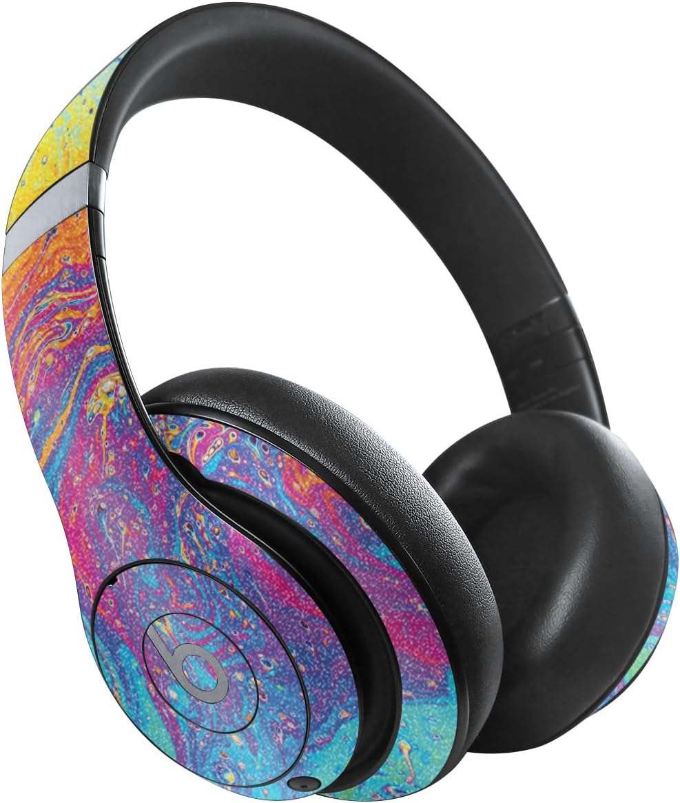 MightySkins Glossy Glitter Skin Compatible with Beats Studio Pro - Paint Currents | Protective, Durable High-Gloss Glitter Finish | Easy to Apply