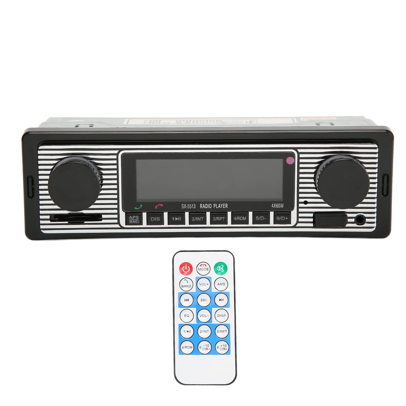 5513 Car BT MP3 Player, U Disk Plug - in Car Player/Stereo Amplifier, WAV/TF/AUX Input, Support Hands Free Calling Voice Navigation Radio Listening, Music Playing