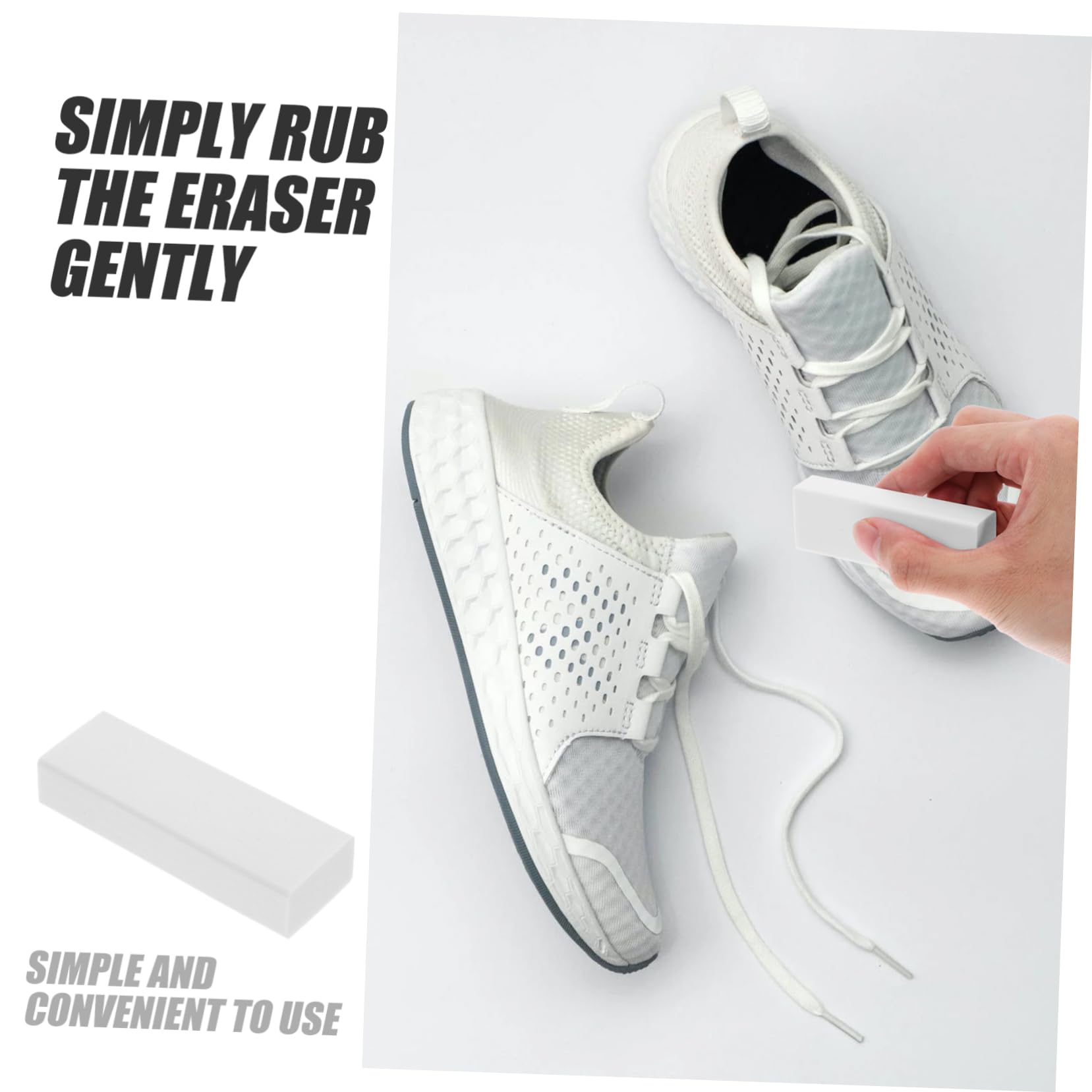 FOMIYES 18 Piezas Kit de Borrador de y Esponja para Limpiar Zapatillas Cuidado Duradero para Zapatos Deportivos y Tenis