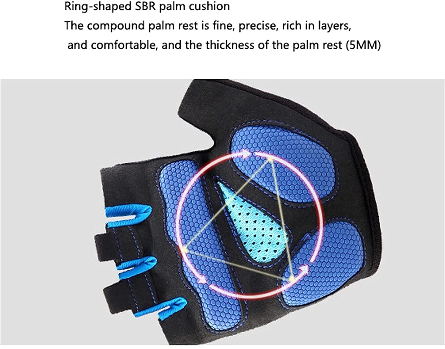 Gants De Pêche Gants De Conduite Anti-Slip Camping Randonnée Gants Gym Gym Fitness Sports Bicycle De Vélo Half Finger Gants De Cyclisme