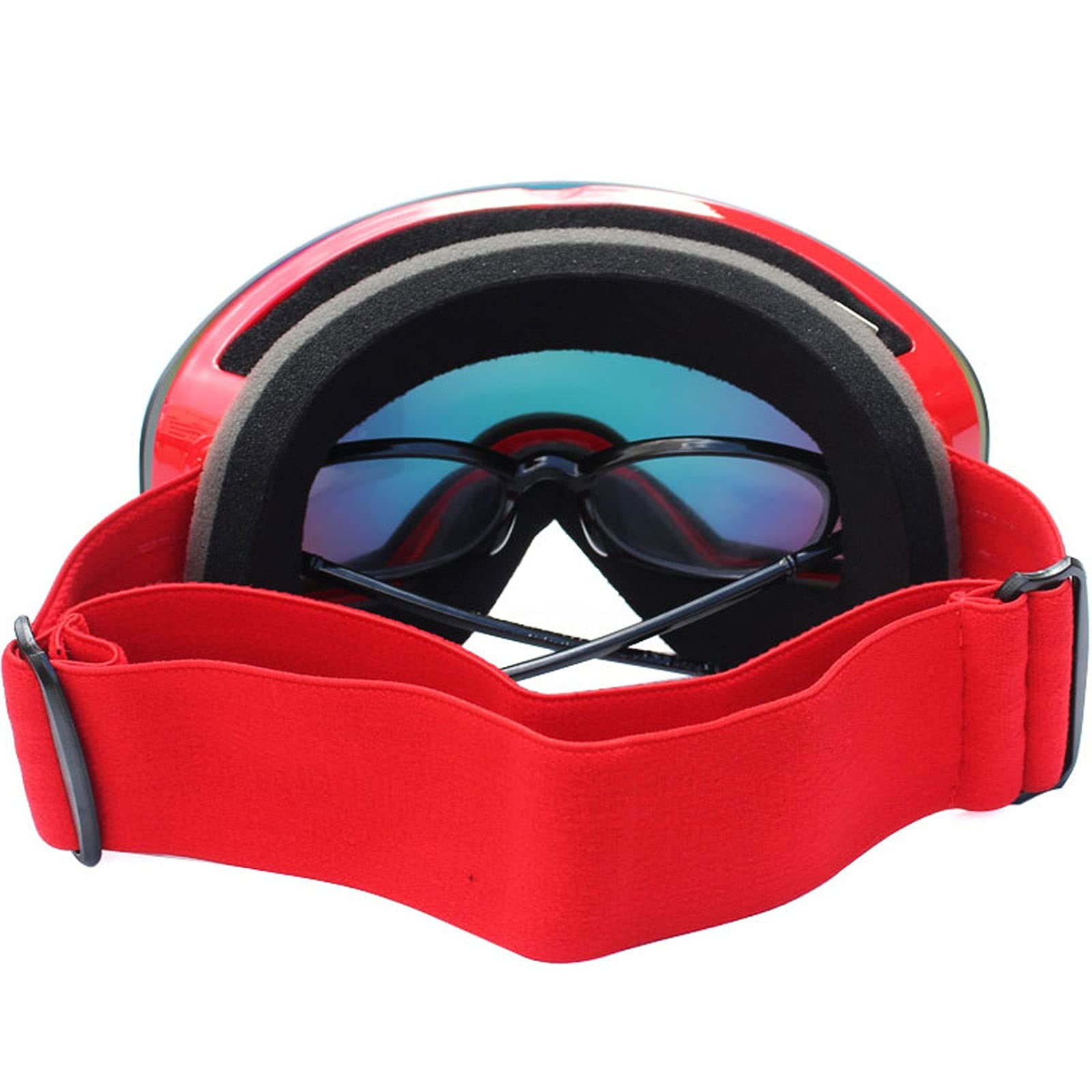 DieffematicHXJ Gafas Esqui Hombre Gafas de esquí magnético Doble Capa Lente polarizada Esquí Anti-Niebla Snowboard Gafas Hombres Mujeres Gafas Gafas Eyewear (Color : Red)