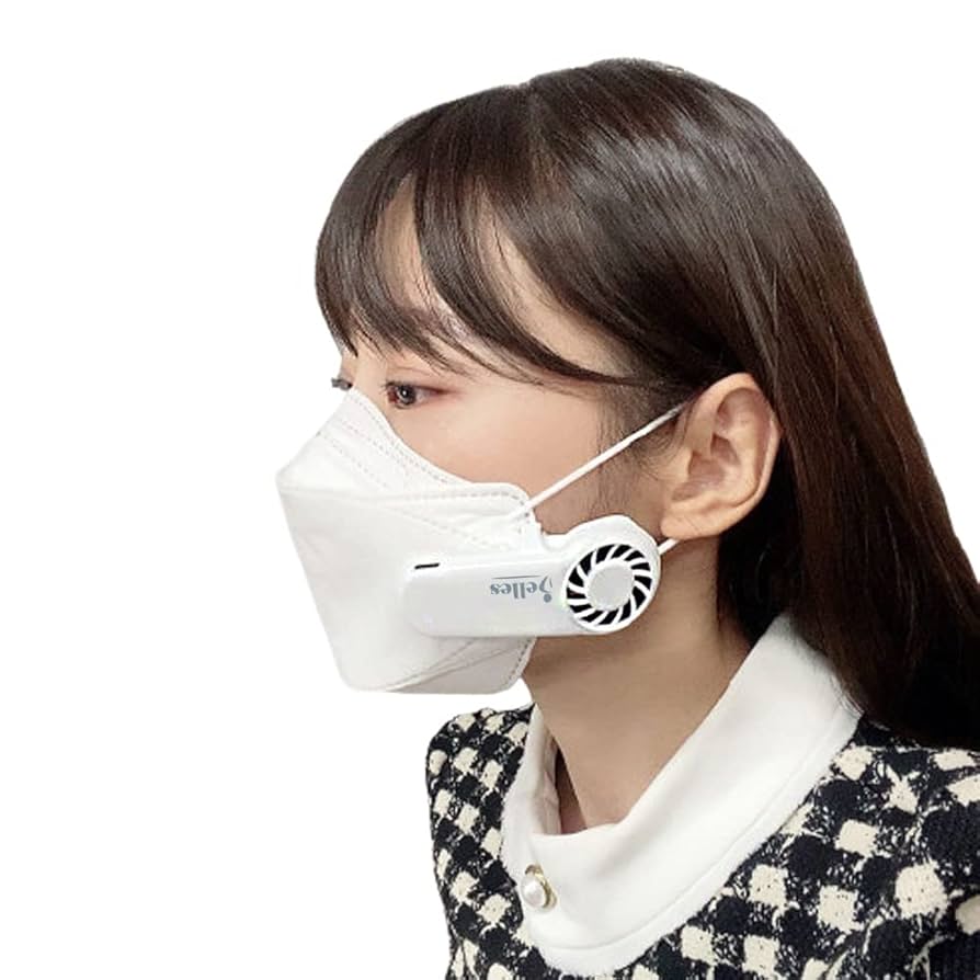 扇風機 低騒音 軽量 長時間連続稼働 熱中症対策 マスク蒸れ対策 髪の毛巻き込み 明誠 首かけ扇風機 マスク蒸れ対策 羽根なし ファンレスファン