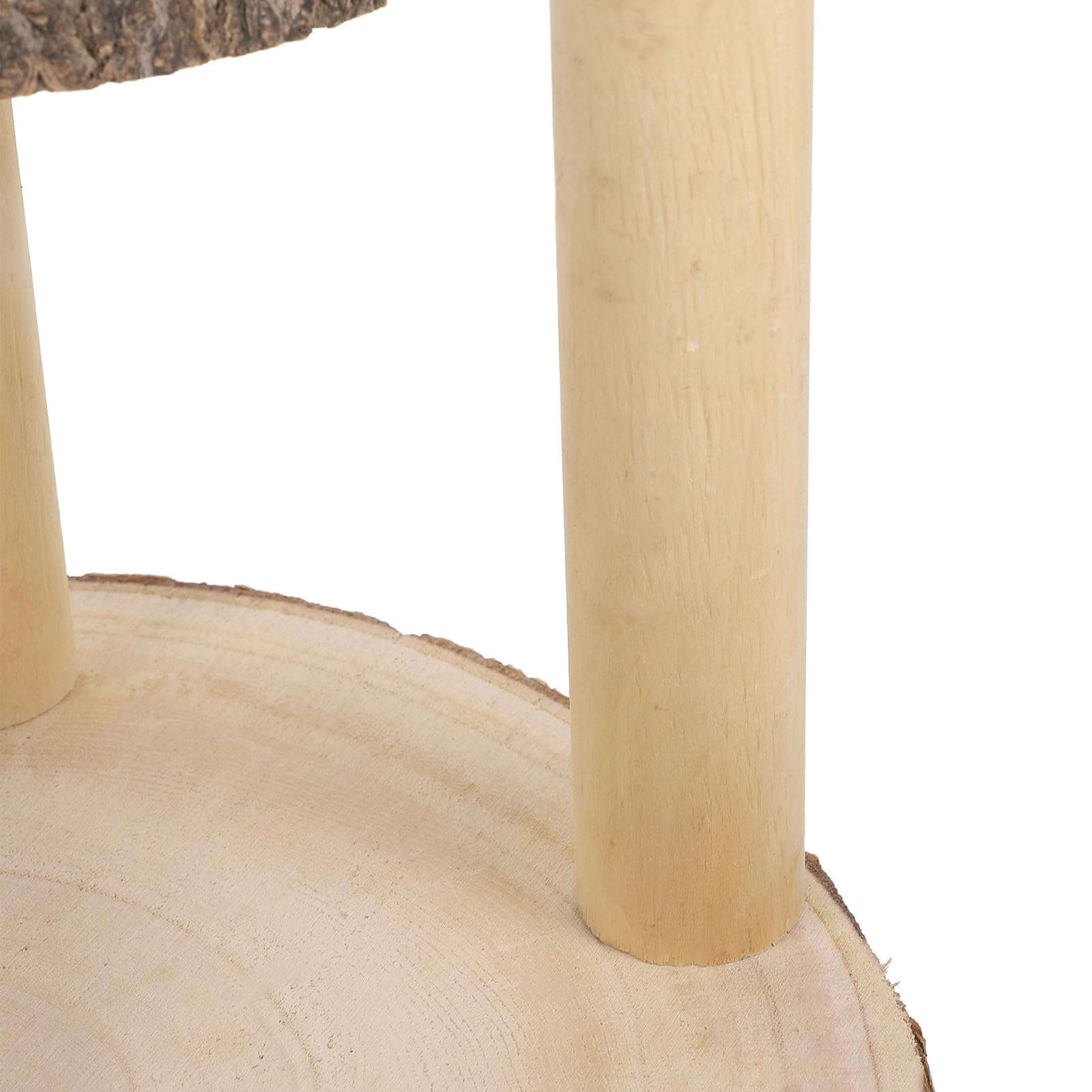 Présentoir à Gâteaux en Bois à 3 Niveaux, Support Multi-étages Rustique, Design Élégant, Facile à Ranger, pour Occasions Spéciales Modernes