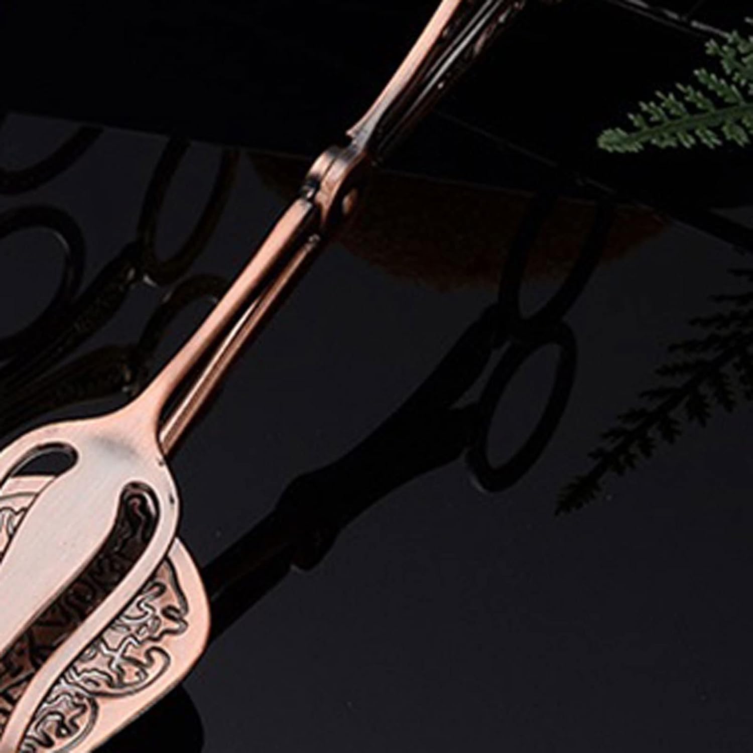 Tongs Gold-Plated Snack Cake Clip Bronze Bread Pastry Clamp Baking BBQ Tool Fruit Salad Utensils