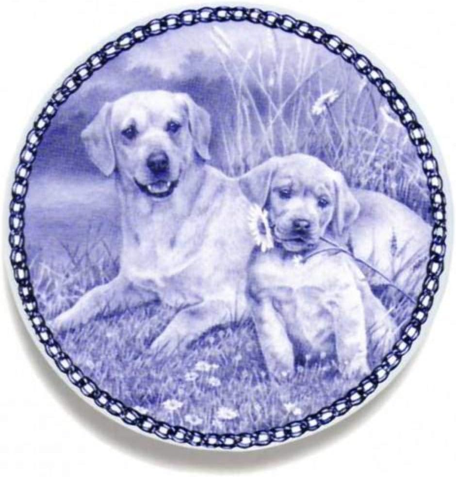Labrador Retriever Dog Porcelain Plate For all Dog Lovers Size 7.61 inches