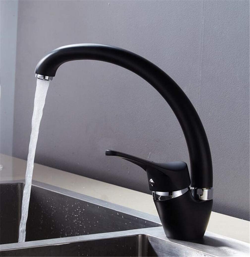 Robinet de cuisine eau chaude et froide mitigeur monocommande chrome Nero