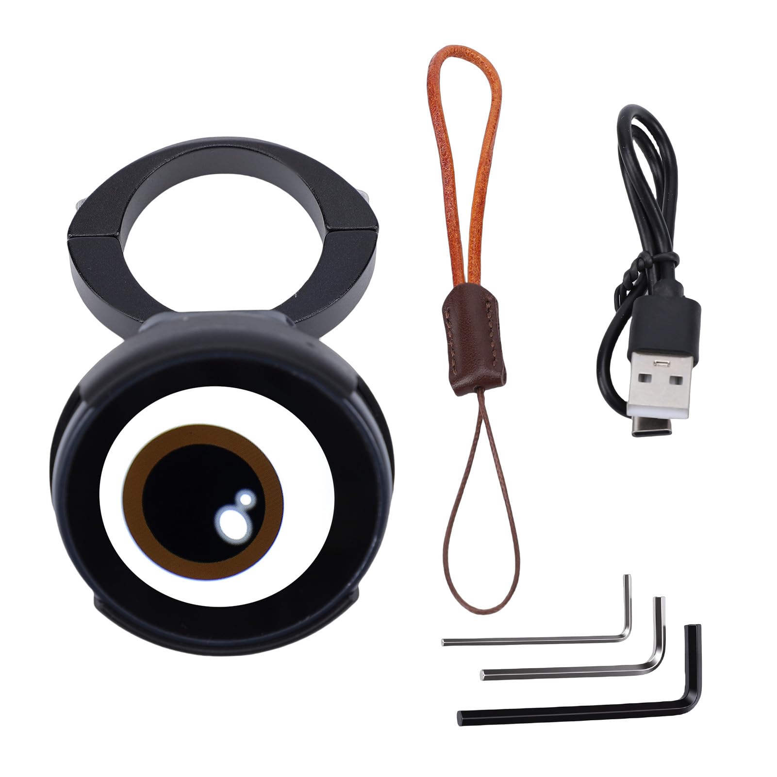 Jiawu Luz Trasera para Bicicleta, Sensor de Freno, Pantalla HD de 1,9 Pulgadas, Luz Trasera para Bicicleta, Luces de Ciclismo con Control Táctil, Conectividad WiFi para Ciclismo de Carretera y Montaña