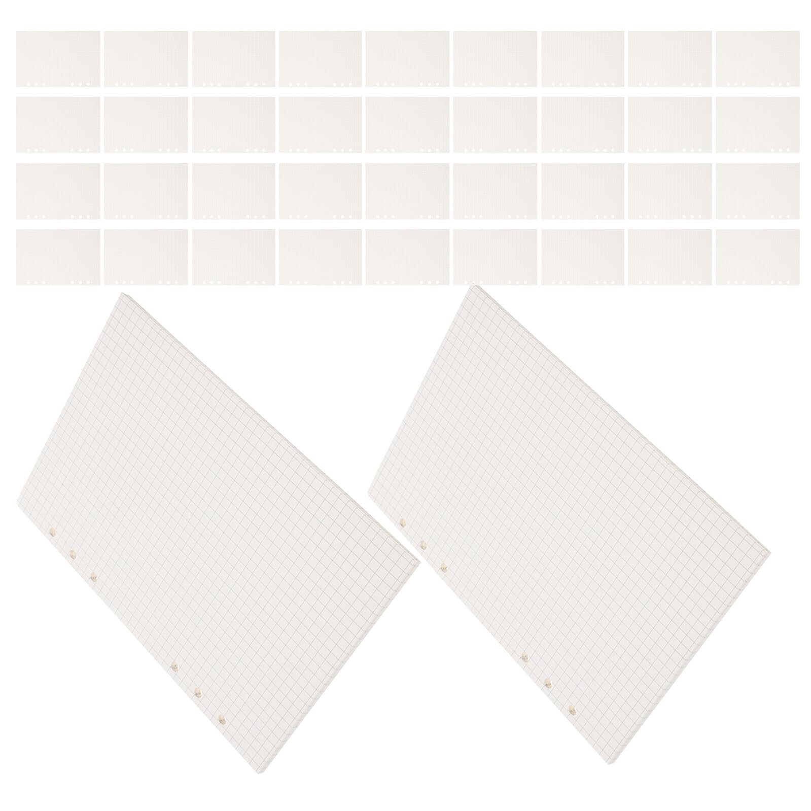 6 Stück Nachfüllpapier Kariert und Liniert Lose für Ringbuch Notizbuch Präzise Raster für Schule Büro und Journal Einfach Austauschbar Modernes Design