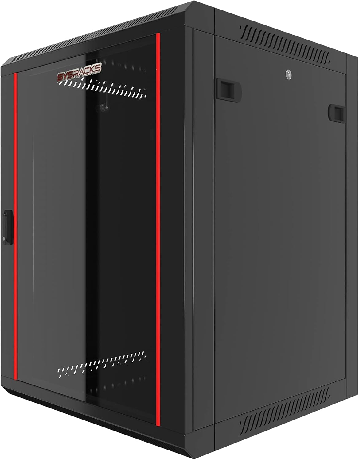 15U Wall Mount Server Rack Cabinet Locking Computer Cabinet Network Enclosure for Electronics Security Audio Video AV Equipment Data Rack 18-Inch Depth Server Cabinet image 2 of 10 B0935HHDGF