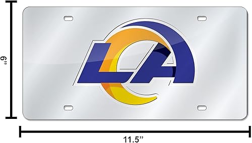 Vista 64 de Rico Industries Etiqueta láser NFL AFL Retro