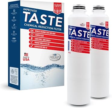 Clear Choice Compatible Replacement for Samsung DA29-00019A, DA29-00020A, DA29-00020B Refrigerator Water Filter, NSF/ANSI 42 Certified, Box of 2, Made in the USA