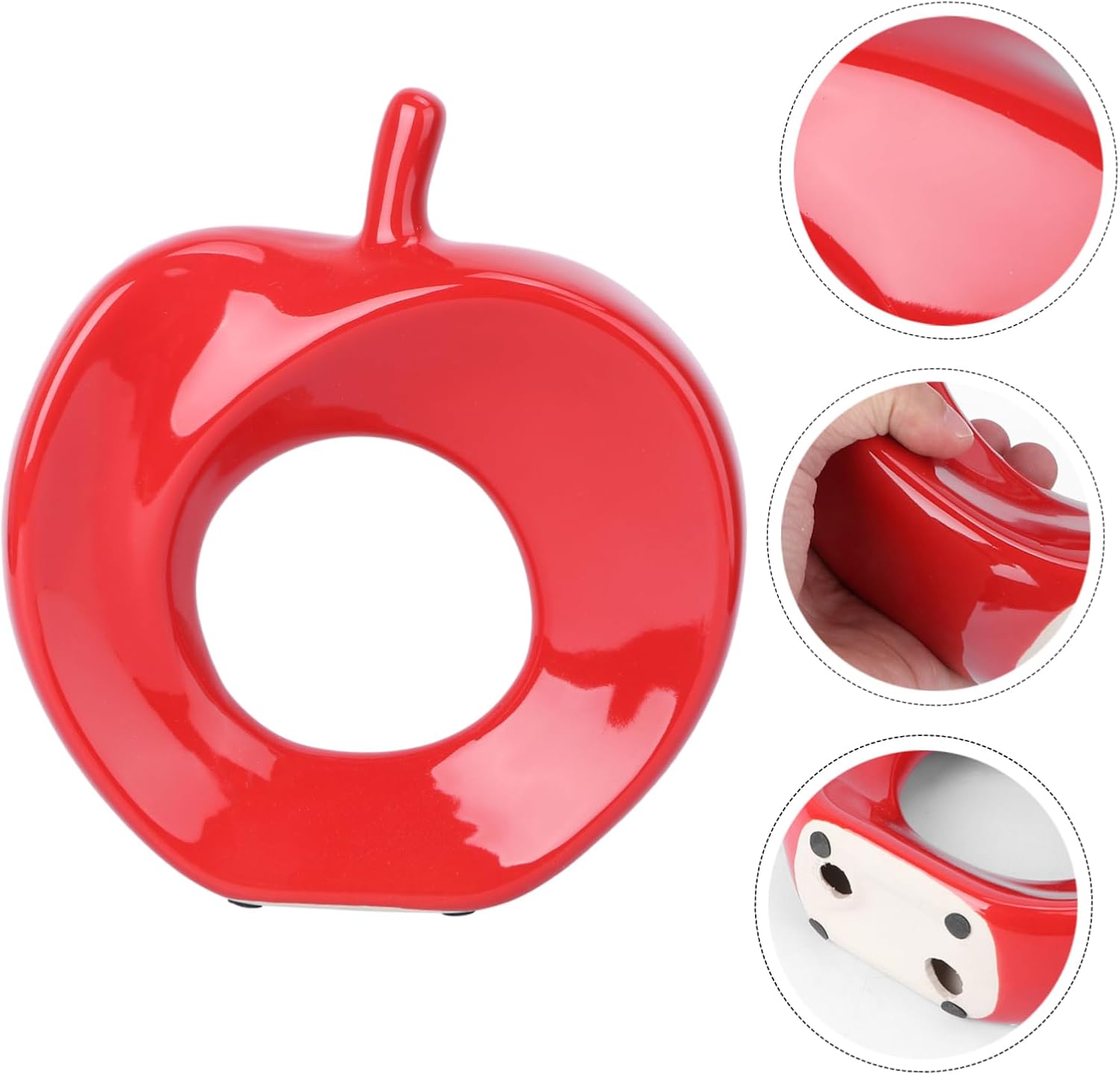 1pc Christmas Shaped Ceramic Ornament Decor for Festive Celebrations and Holiday Decoration for Desktops and Cabinets