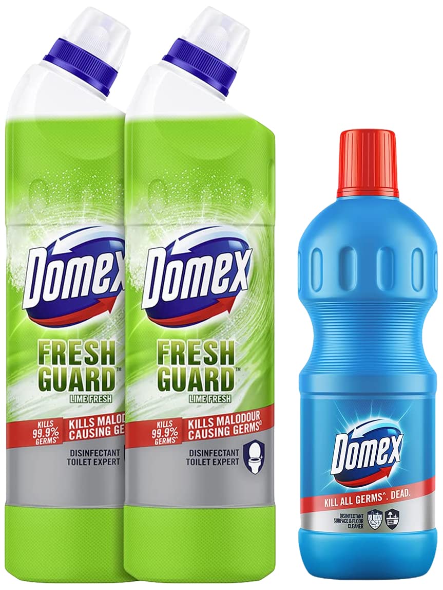 Domex Fresh Guard Disinfectant Toilet Cleaner Liquid, Lime Fresh, 750