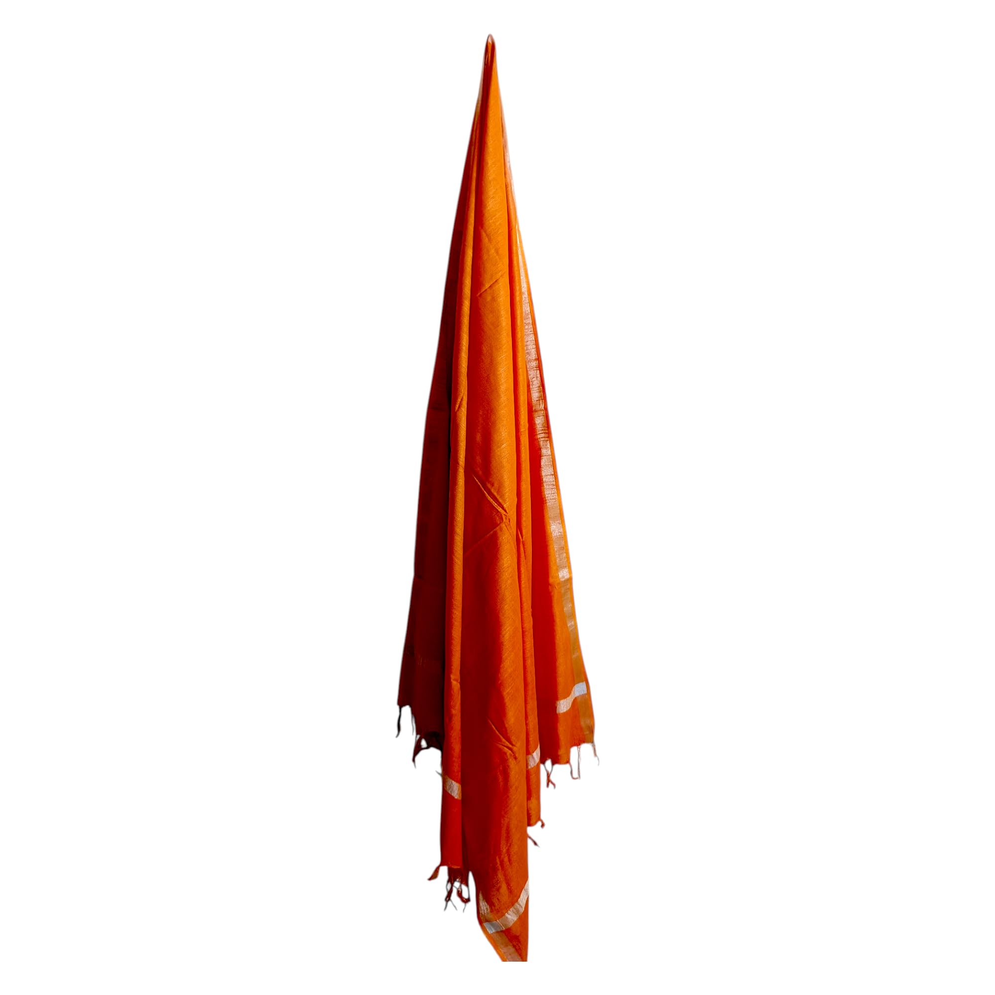 aripan Solid Linen Cotton Pure Quality Soft Plain Silver Border Dupatta Summer Season Special Chunni For Womens and Girls Full length 2.30m widths 75cm-picture-30