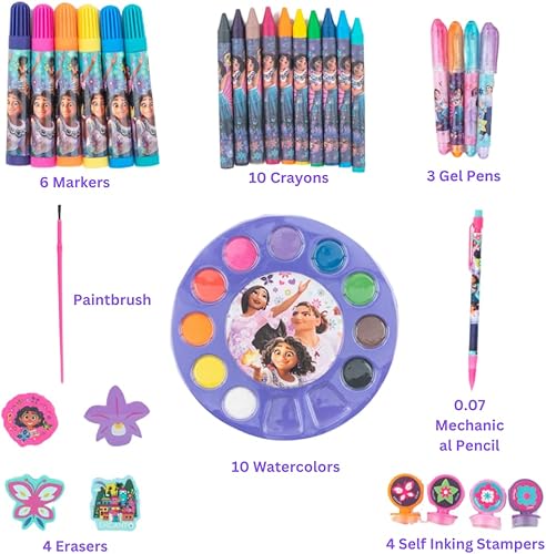 Vista 12 de Innovative Designs Gabby's Dollhouse Creativity Fun Kids Art Set para colorear, pintar y manualidades