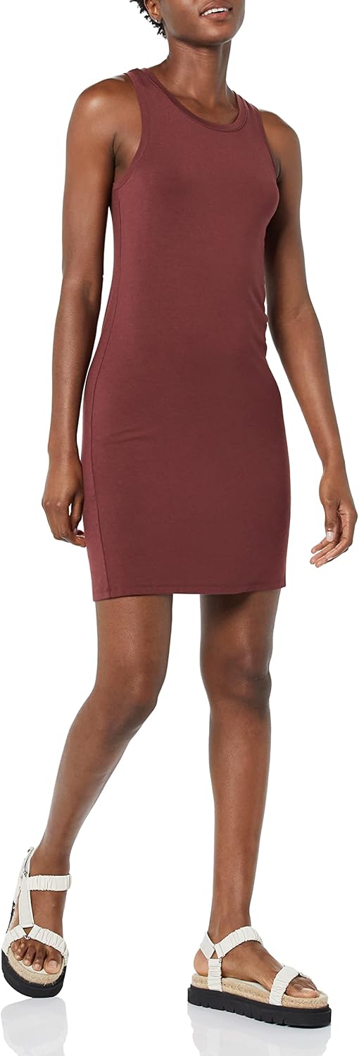 Lightweight Slim-Fit Jersey Tank Mini Dress for Women by Amazon Essentials