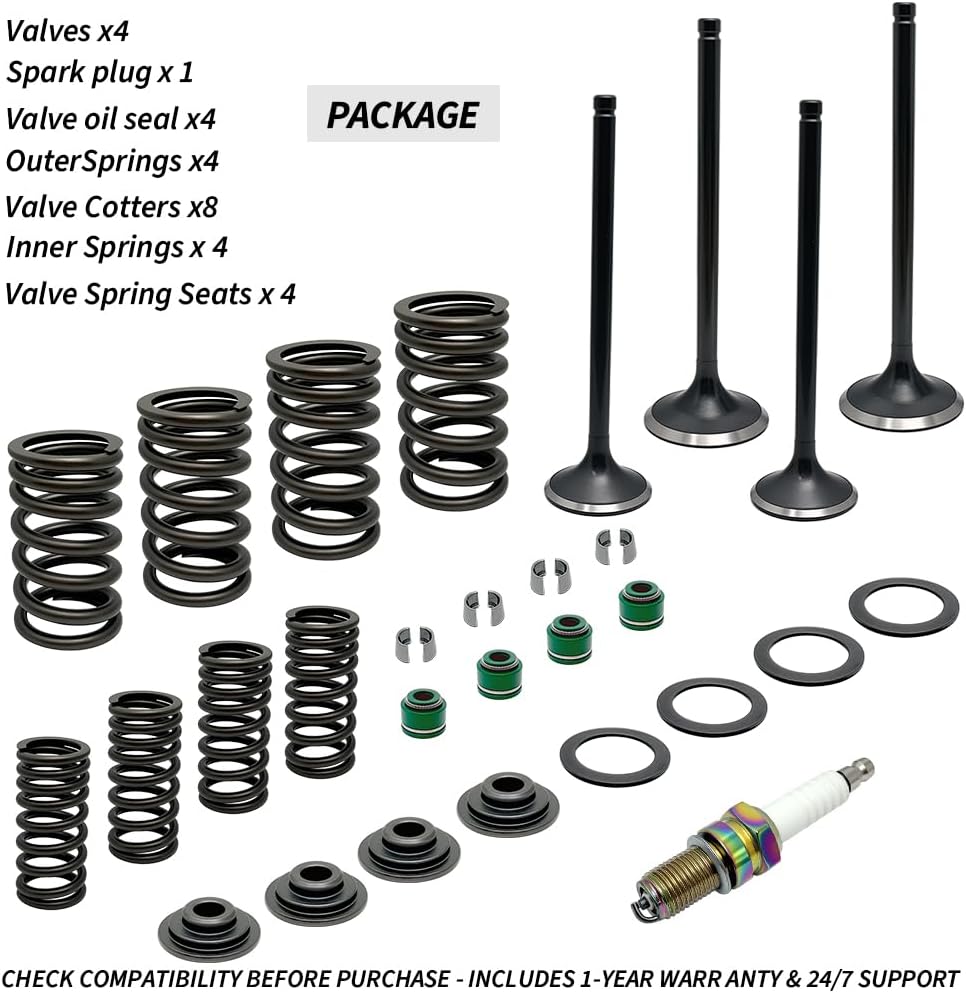 400ex Valve Seal Spring Kit for TRX400EX TRX400X 400EX 400X 999-2014 XR400R 1996-2004 OEM 14711-KCY-670 14721-KCY-670