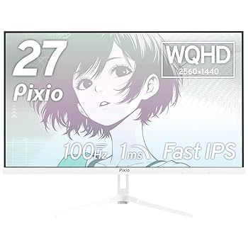 PIXIO 白 ゲーミングモニター 27インチ 160Hz 4K PX27UWAVEW / ホワイト | 27インチ 160Hz 4K Fast IPSゲーミング