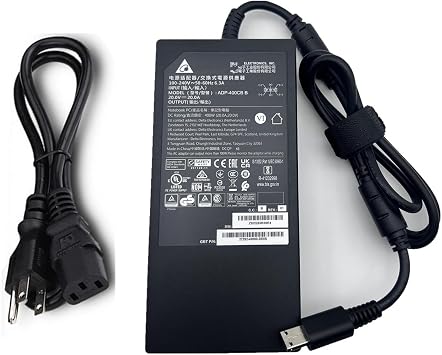 Genuine ADP-400CB B Power Adapter 20V 20A 400W Gaming Laptop Charger Compatible with Delta MSI Titan 18HX A14VIG Creator PRO X18