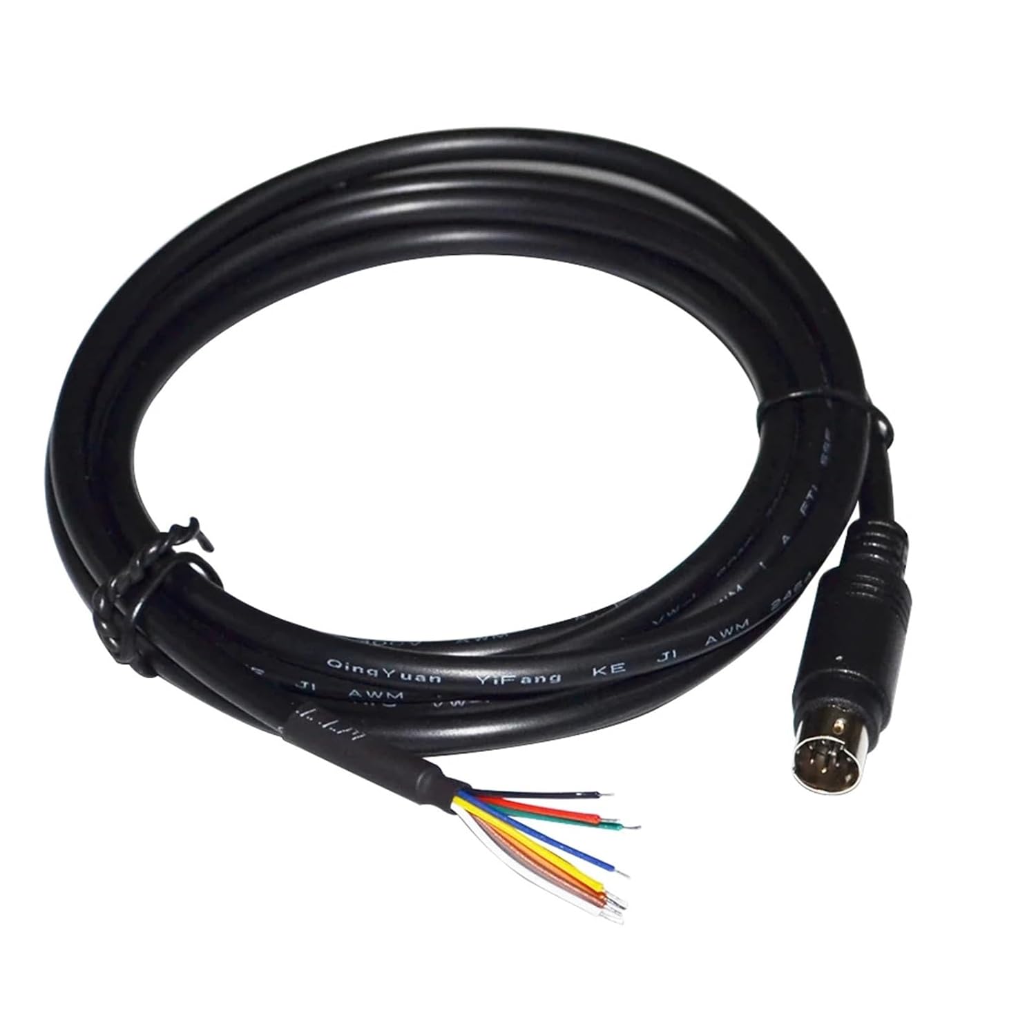 6PIN 8PIN MINI DIN Male Connector Serial Adapter Breakout Programming Cable(1m,MD8 Male)