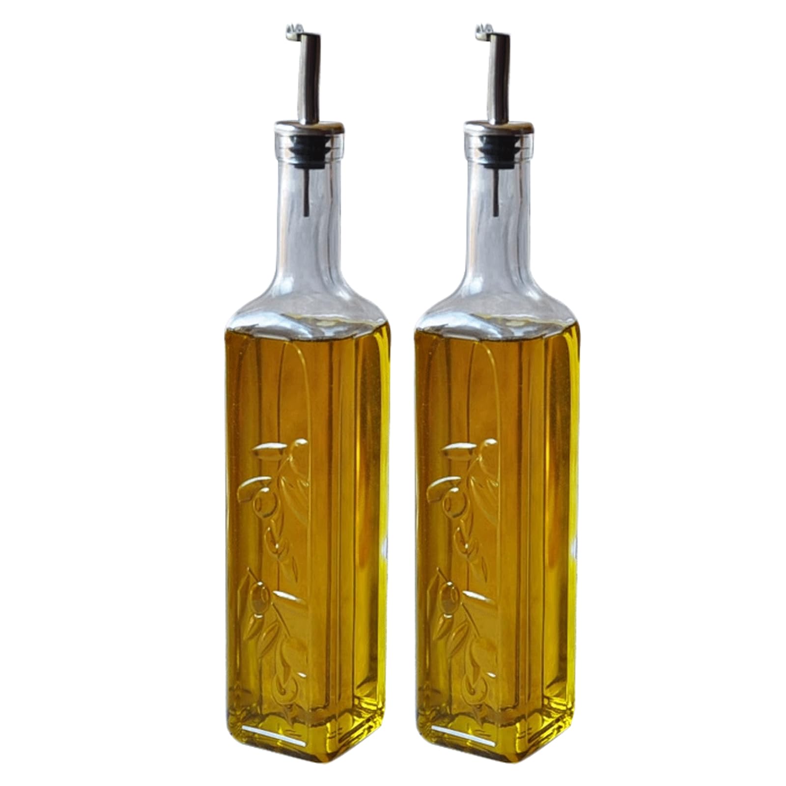 Lattina di olio Lattina per olio in vetro Set di bottiglie per dispenser di olio d'oliva Pentola per aceto Bottiglia di dispenser per olio vintage per olio Aceto di salsa di soia per Condimento