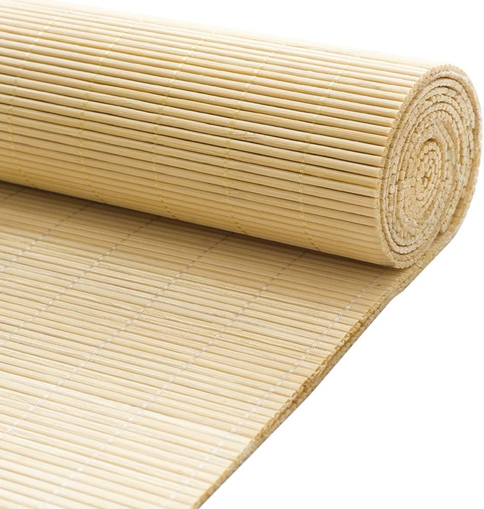 – Bamboo Roller Blinds, Shading Rate 50%, for Balcony Bedroom Office Courtyard Garden, 25 Sizes, Size Can Be Customized