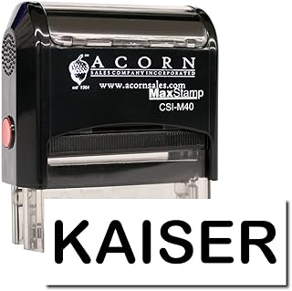 MaxStamp - Self-Inking Kaiser Stamp (Black Ink)