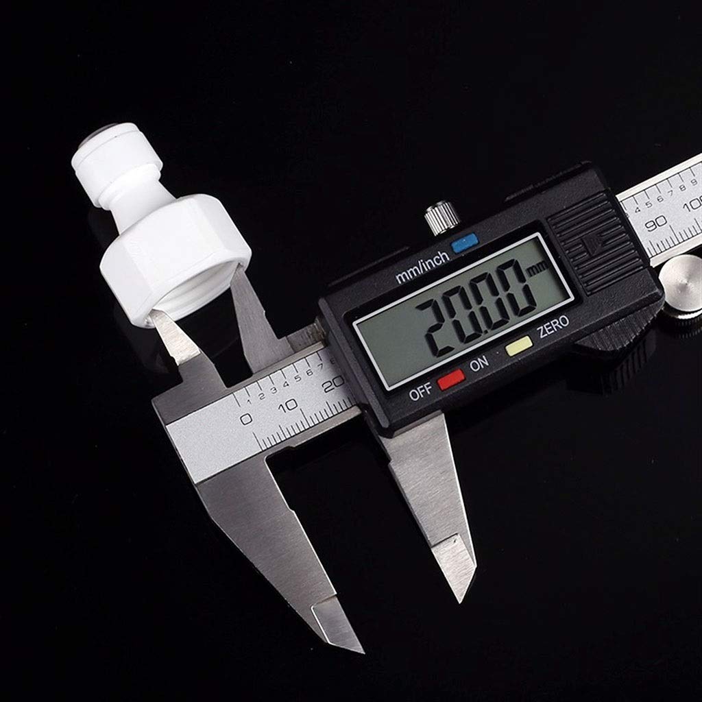 Plomería Juntas y Conexiones, Manguera de conexión de tubería de PE recta de 1/4" a 1/4" de diámetro exterior, conector rápido de plástico for filtro de agua RO de acuario, sistema de ósmosis