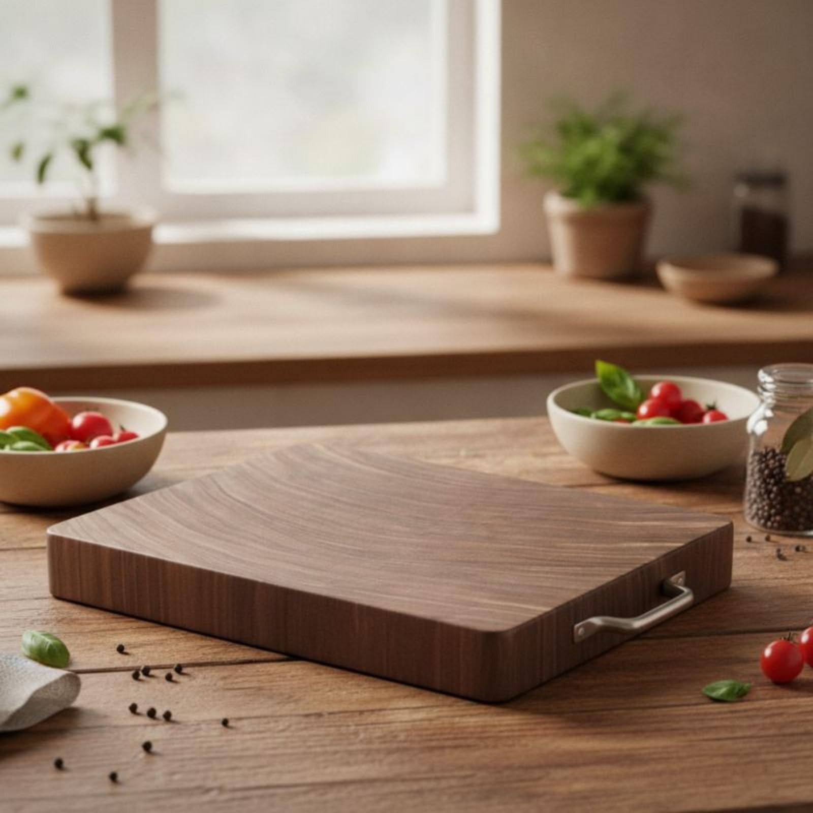 Tabla Cortar con Asa Robusta Tabla con Asa Tablas para Cocineros, 42 28 4CM