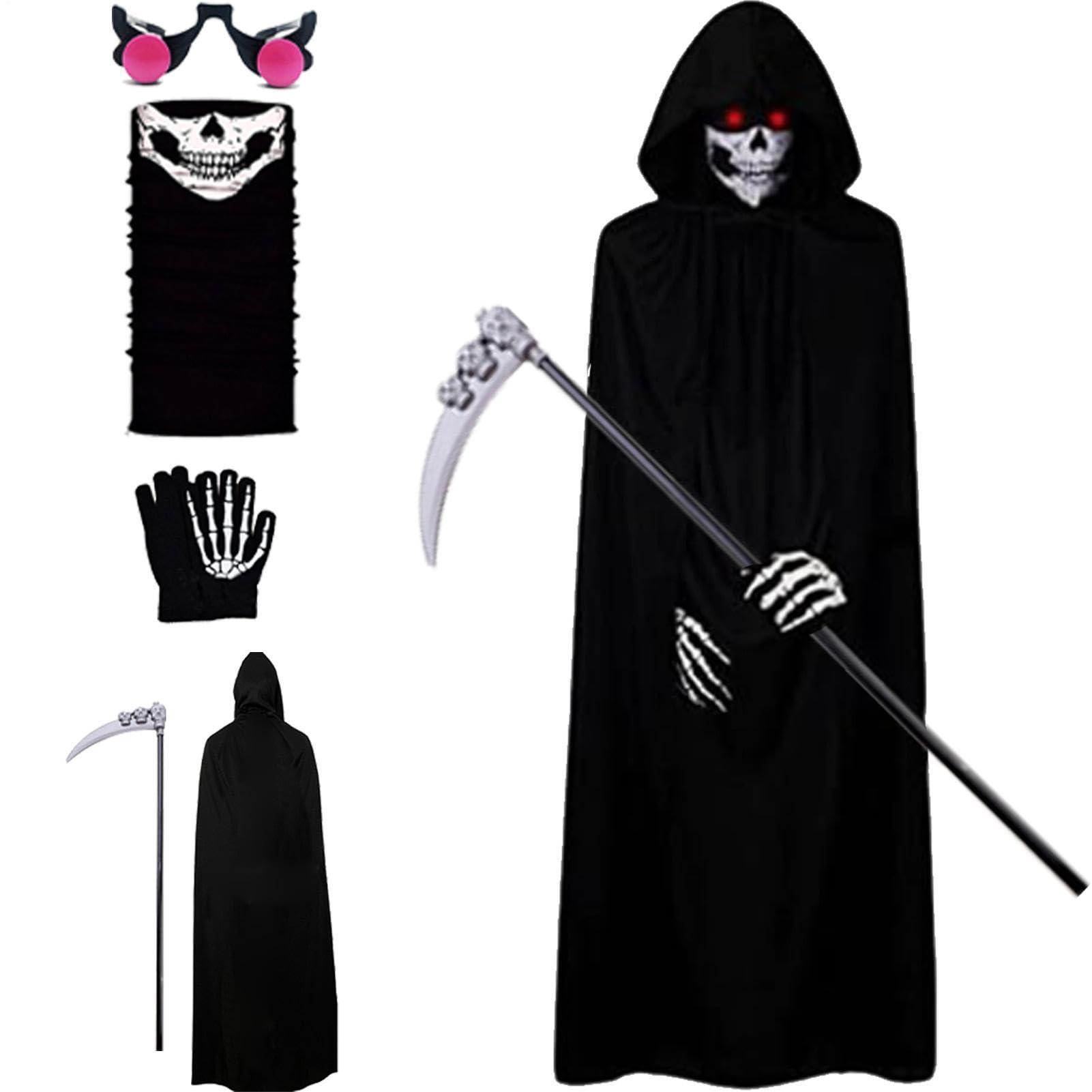 Mantello Di Halloween Per Bambini Kit Di 5 Pezzi Con Abiti Per Il Di Ruolo | Set Mantello Con Cappuccio Bambini Per Natale Carnevale Spettacolo Palco Masquerade Festa Delle Vacanze