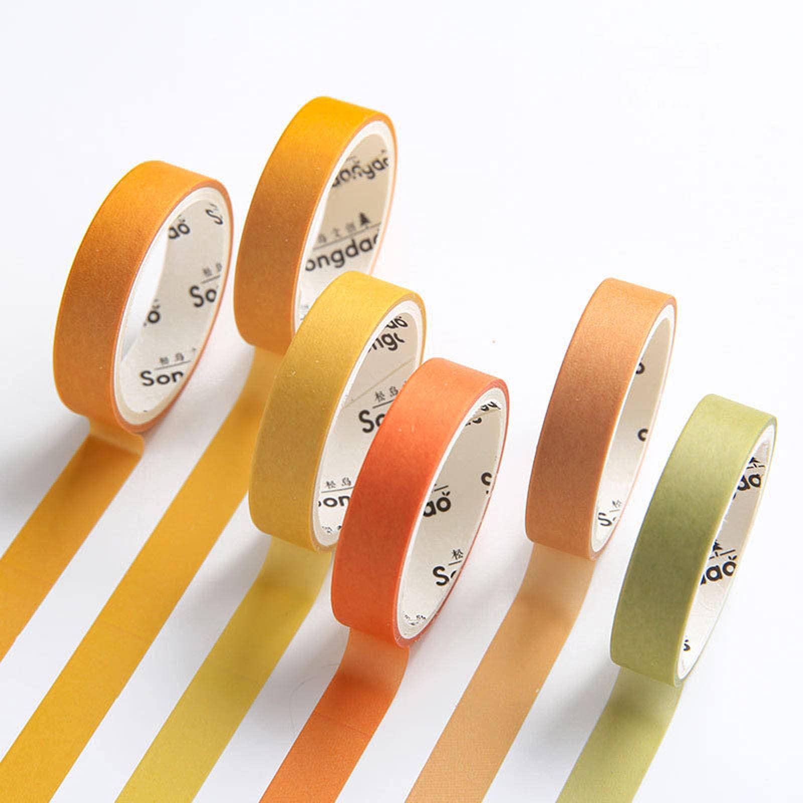 Washi Tape, Twenty-Four Solar Terms Pure Color Handbook And Washi Tape, Basic Set Of Tearable Film