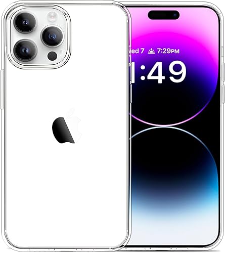 Miniatura 1 de JJGoo Compatible con iPhone 14 Pro, transparente, suave, a prueba de golpes, delgada, delgada, funda protectora transparente para teléfono