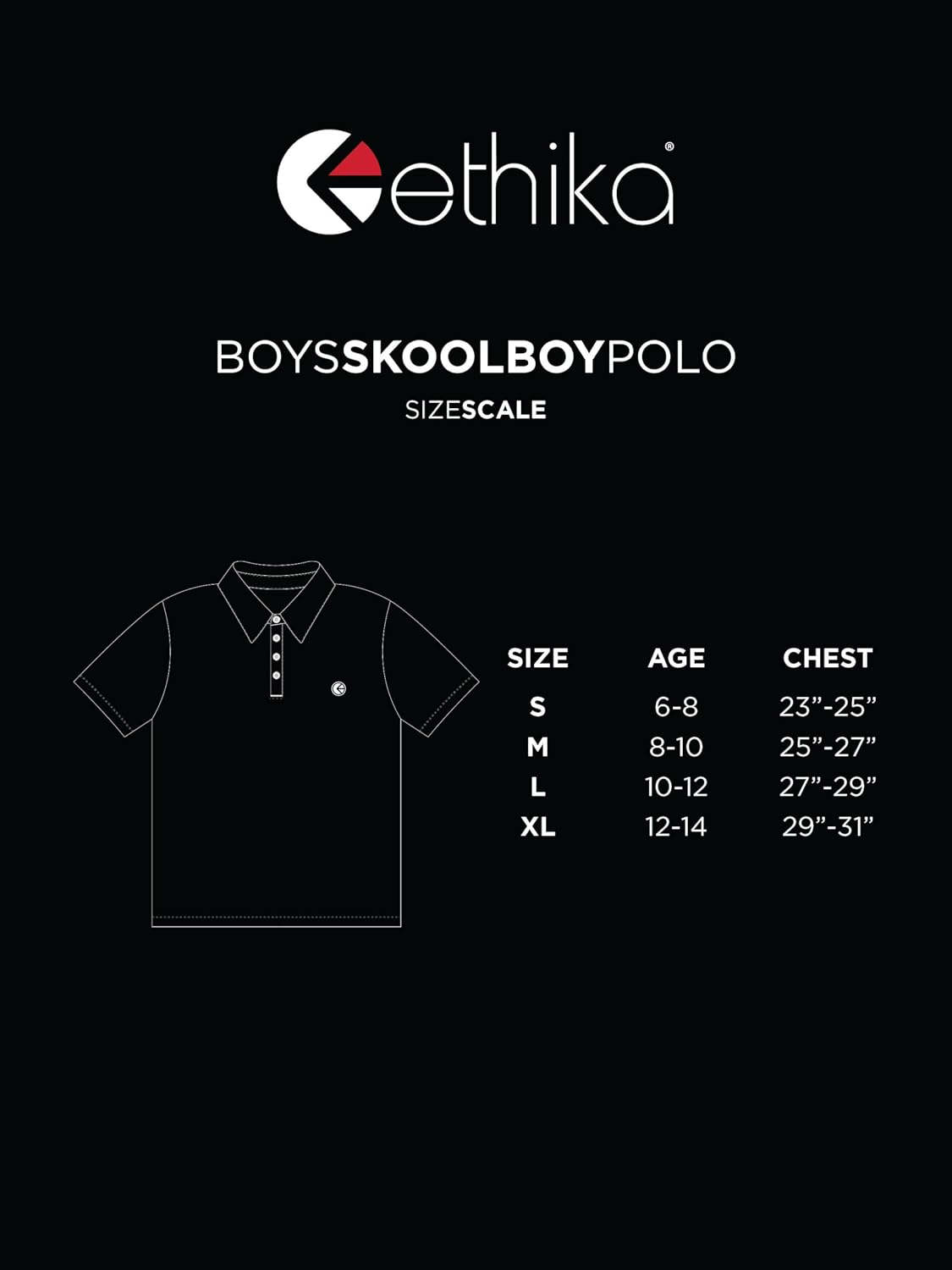 Ethika Boy's Polo Shirt, Short Sleeve Performance Polo for Sport and Casual | Wear. Crafted from premium mélange fabric for quality and durability. Constructed with breathable material to keep him cool.