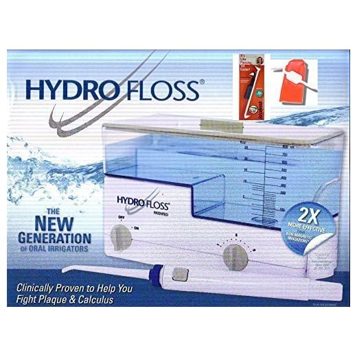 Hydro Floss Oral Irrigator Bundled with Free Pocket SulcaBrush & Pick A Dent