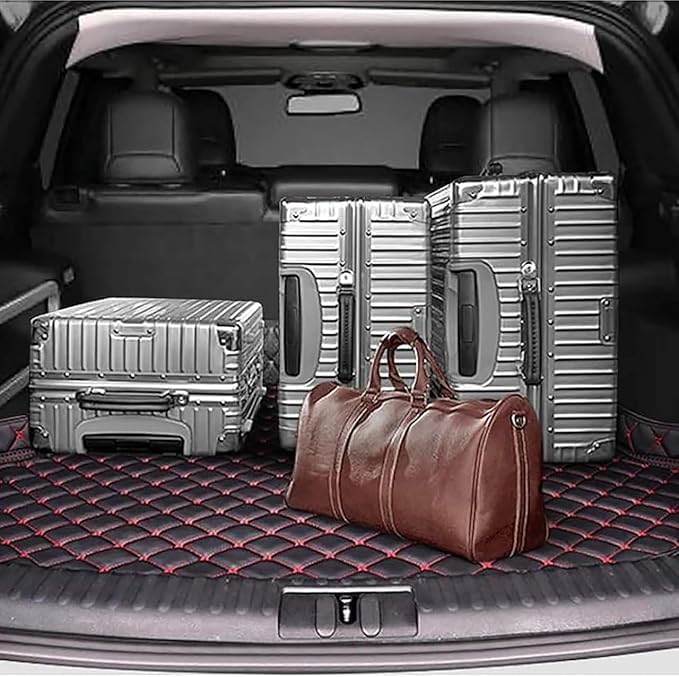 Tapis Coffre Voiture pour Jaecoo J5 5 E5 EV 2025, Anti Rayures Lavable Tapis de Couverture, Facile à Nettoyer Coussin IntéRieur Accessoires,Black