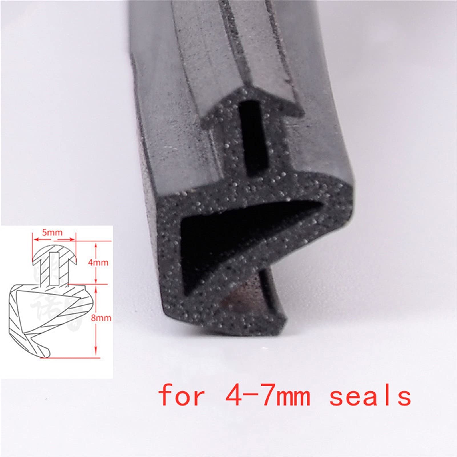 Dichtungsband für Türen Fenster Gummi-Türfenster-Dichtungsstreifen Schalldichter wasserdichte staubdichte Dichtungsbandwetter-Stripplücke Füllerfenster-Hardware (Color : C, Size : 10M)