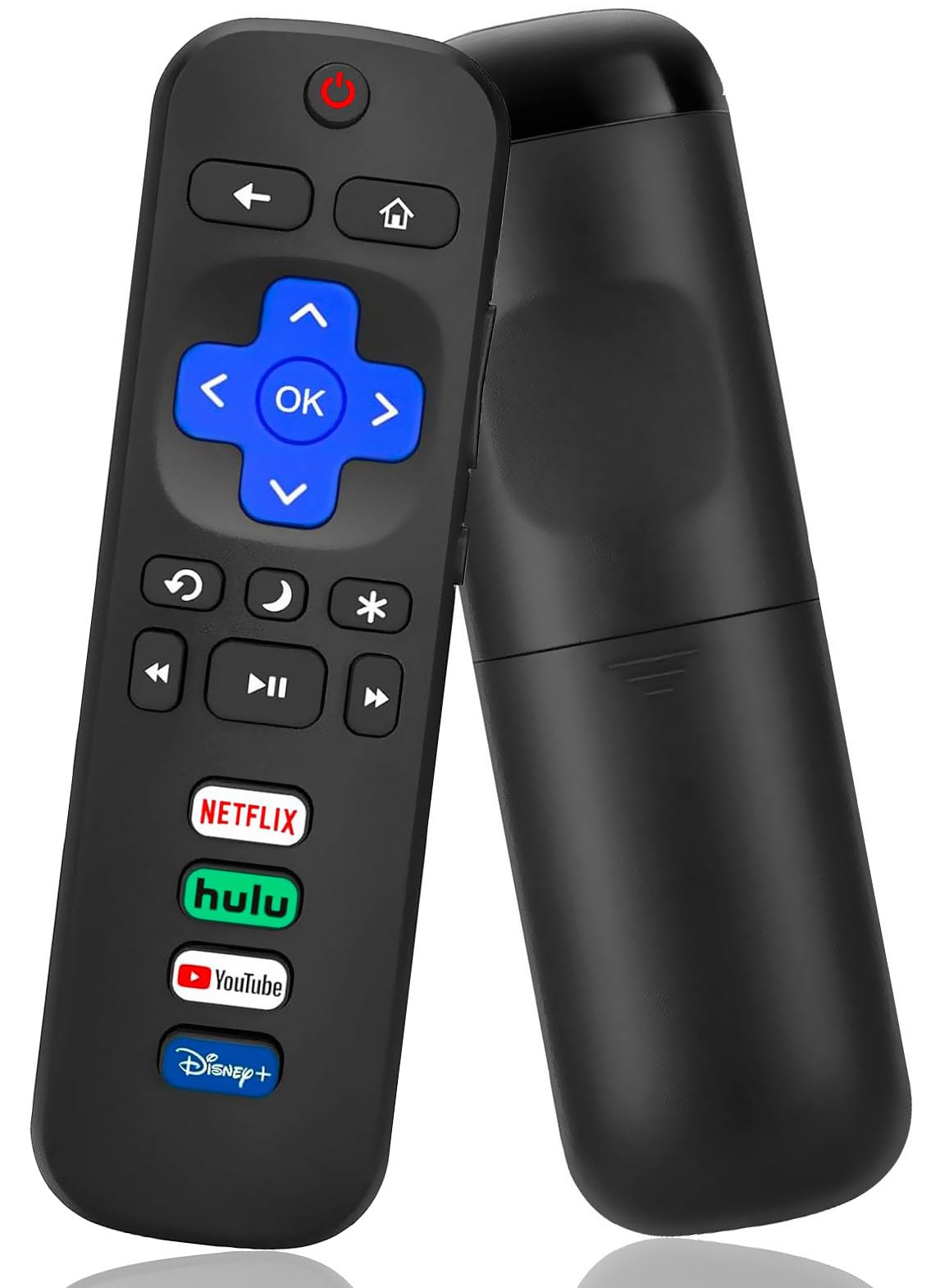 Replacement Remote Control for All Roku TV, Universal TV Remote for TCL TV/forHisense TV/Onn/Sharp/Element/Philips/Insignia/Jvc/RCA Smart ROKU TVs (Not for Roku Stick or Box)