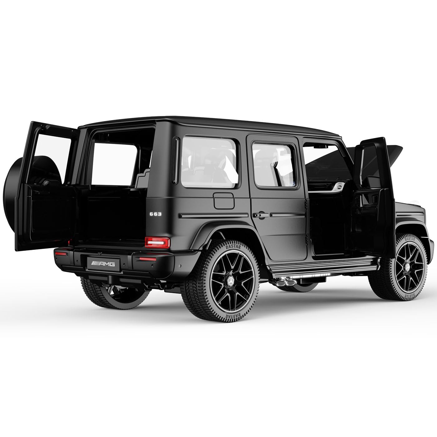 JAMARA 402264 Mercedes-AMG G 63 Diecast 1:24 Schwarz Modellauto Metall Miniatur Sammlermodell Spielzeug Auto Kinder Geschenkidee