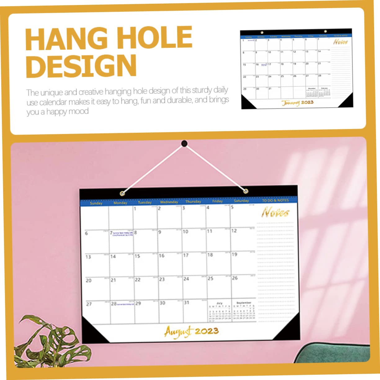 SEWACC 4stücke Noting Calendar Wandkalender Mit Countdown- Goldene Edition Für Raumplanung Und Wichtige Termine Einfacher Zugriff Und Praktische Nutzung