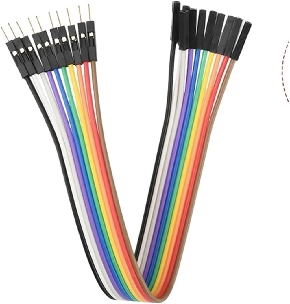 Pure Copper Wire Thickened 28 core Female to Female Male to Female Color Cable 2.54 Terminal Connection Wire(10P Male to Female,Line Length 20CM)
