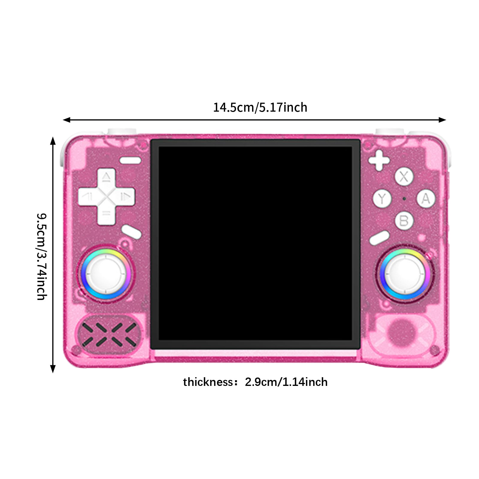 Console di gioco portatile con schermo HD da 4", 128 G, Wi-Fi, rosa, giochi retrò | Console di gioco portatile leggera e portatile, molti giochi retrò, multiplayer, lunga durata, ideale in viaggio