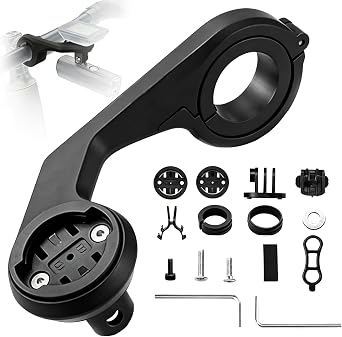 Bike Computer Mount, Cycling Out Front Bike Mount Designed for All Cycling Computer, Garmin Edge GPS and Other Normal Models, Also Suitable for Bicycle Lights, Fits 22-33MM Diameter Handlebars