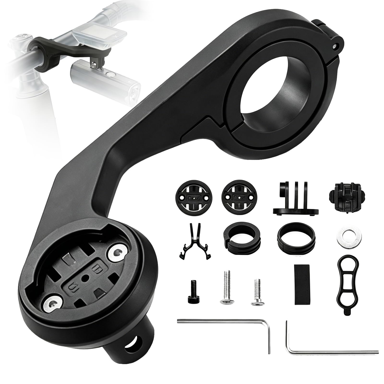 Out Front Mount Compatible with Garmin Edge GPS Bike Computer