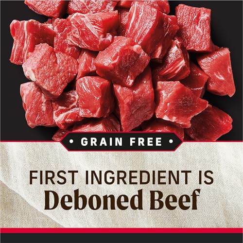 Merrick Backcountry Grain Free Premium Canned Wet Dog Food, Soft And Healthy Recipe, Real Beef Dinner - (Pack of 12) 12.7 oz. Cans