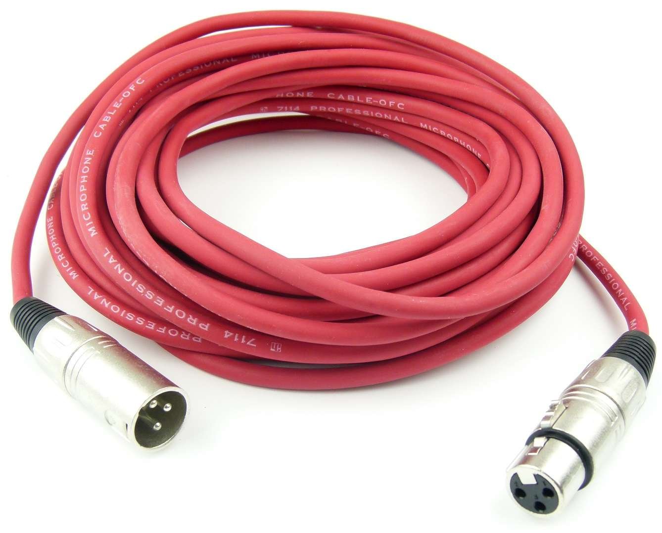 1 Set Adam Hall Mikrofonkabel je 10 m in den Farben Rot, Gelb, Grün, Blau, Vilolett, Schwarz, XLR female auf XLR male DMX Audio Studiokabel (10 m, Mehrfarbig, 1)