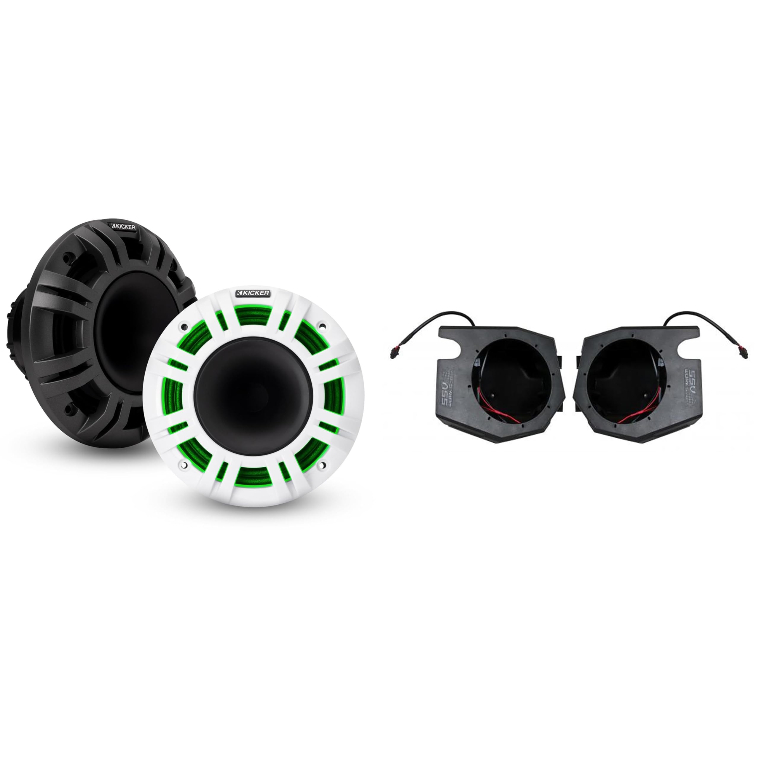 KMMTES KICKER 未使用 KMMTES (40KMMTES) 2個/黒 10cm マリンタワーBOX キッカー