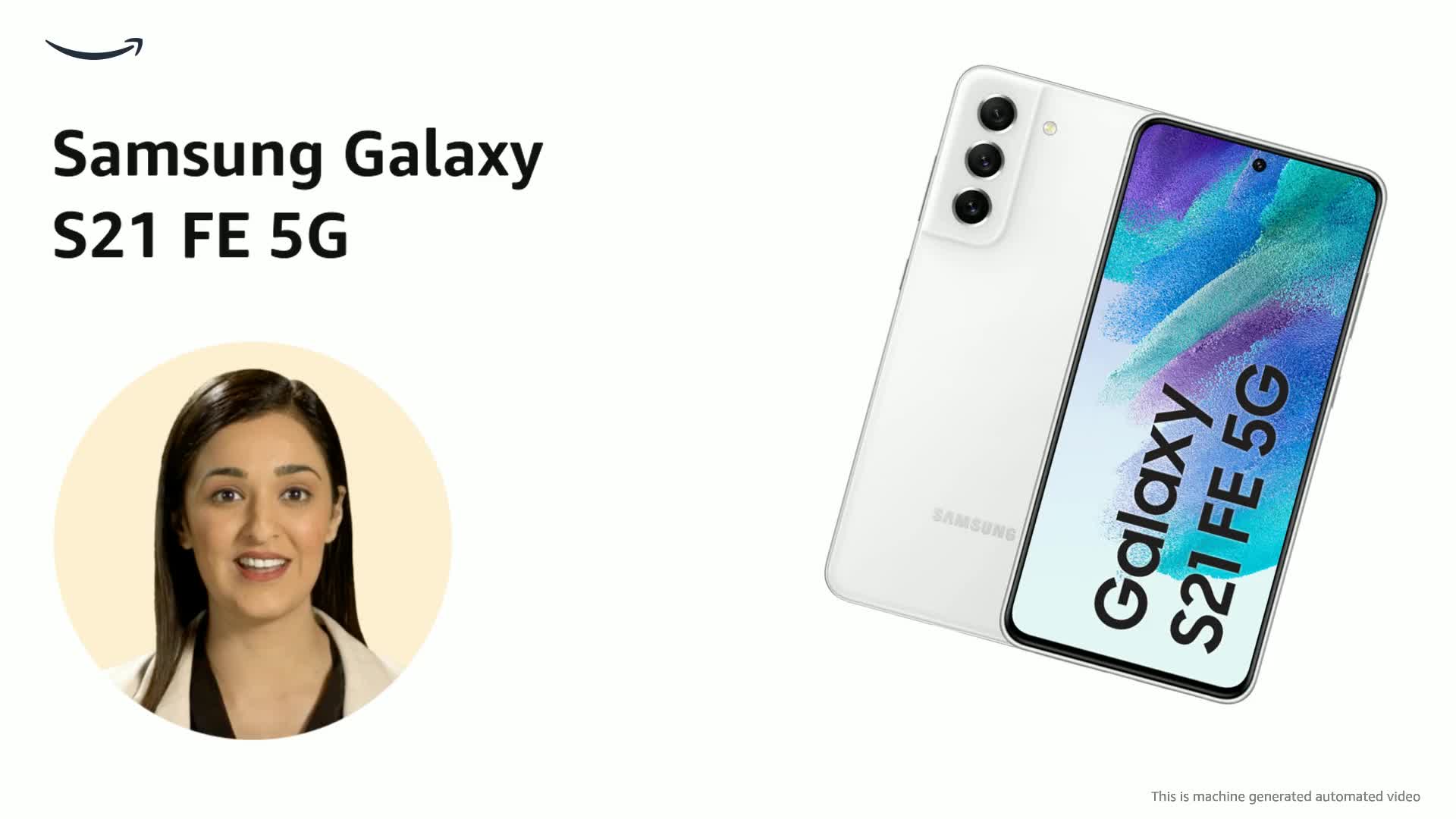 Refurbished) Samsung Galaxy S21 FE 5G (White, 8GB, 128GB Storage