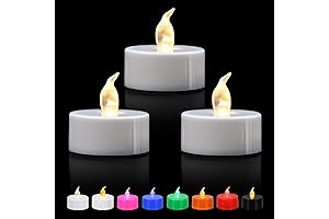 12-Pack Battery Operated Tea Lights Candles
