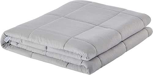 Miniatura 3 de TONGDADA - Manta con peso, para el hogar (blanca, de 40 x 60 pulgadas, 5 libras)