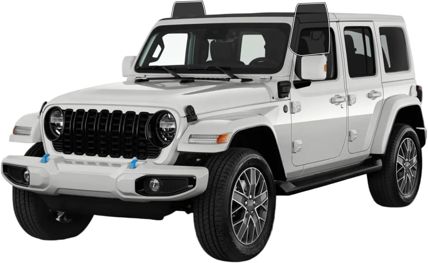 AUTOTEK Precut Window Tint Film for Jeep Wrangler 4door 2018-2026 Front Row Window 35% VLT 2Ply Anti-Shatter, UV Block, Privacy Protection, Easy Install, No Trimming Needed,Heat & Glare Reduction